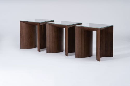 End Table No. 5 | Tables by Reed Hansuld. Item made of wood with glass