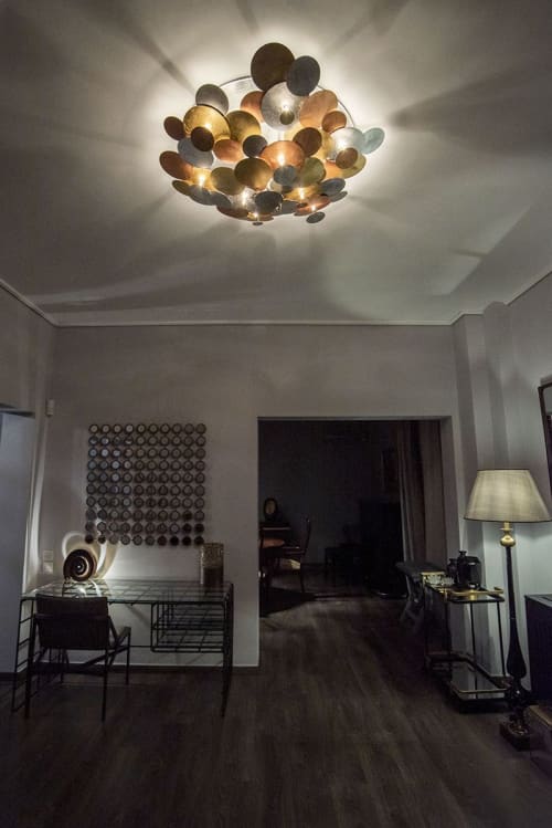 Limpets Collection - Life Spiral Collection | Chandeliers by F+M FOS - Anna Maria Fragiskos Bitros. Item composed of copper compatible with modern style