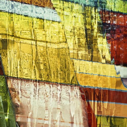 NYC 8, 59x59" | Oil And Acrylic Painting in Paintings by Carol Inez Charney. Item composed of canvas