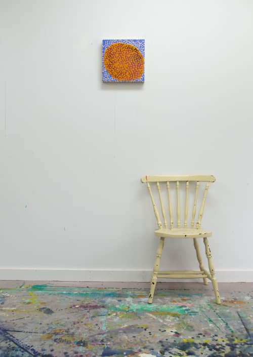 Wait a Moment | Oil And Acrylic Painting in Paintings by Claire Desjardins. Item composed of wood & synthetic