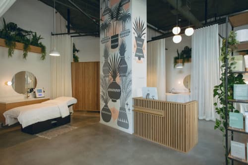 Reception Desk | Tables by Yoshihara Furniture Co. | Antonio Spa in Seattle. Item made of wood