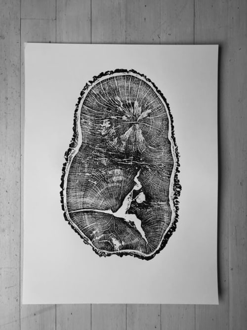 Liverpool English Oak | Prints by Erik Linton. Item composed of paper in rustic style