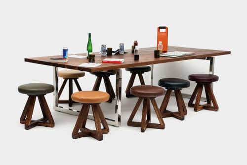 X1 Stool | Chairs by ARTLESS. Item made of walnut