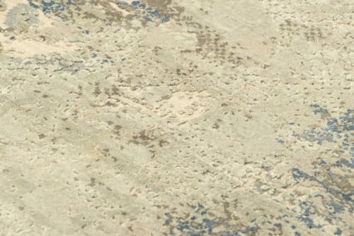 Rug & Kilim’s Gift-Size Abstract Rug in Cream and Blue | Area Rug in Rugs by Rug and Kilim