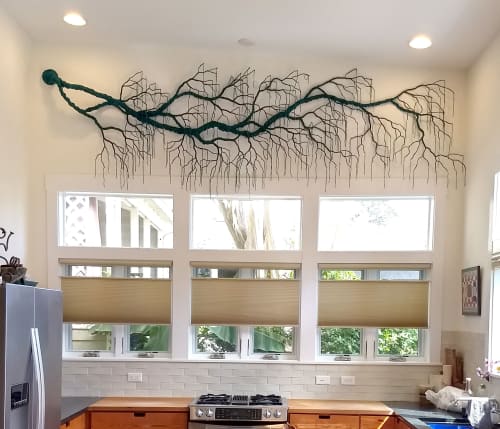 Capillary Action no. 3 | Wall Sculpture in Wall Hangings by Jennifer E. Moss. Item made of cotton & aluminum