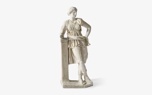 Artemis Mytilene Statue Made with Compressed Marble Powder | Sculptures by LAGU. Item composed of marble