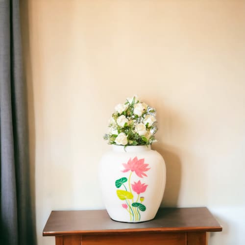 Unique marble vase, Modern marble vase, Handmade marble vase | Vases & Vessels by Innovative Home Decors. Item composed of marble compatible with country & farmhouse and art deco style