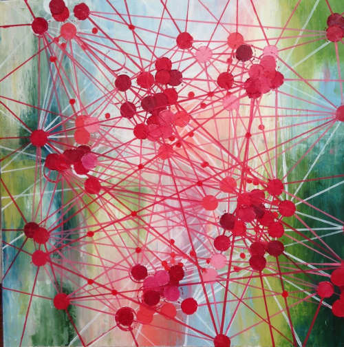Fruition | Oil And Acrylic Painting in Paintings by Sabre Esler. Item composed of canvas and synthetic