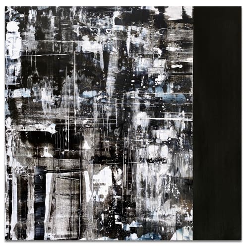 Graffiti /2 | Oil And Acrylic Painting in Paintings by Cristina Dalla Valentina. Item made of canvas with synthetic
