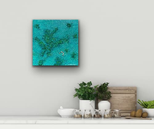 Magic Memories II | Mixed Media by Elizabeth Langreiter Art. Item made of canvas with synthetic