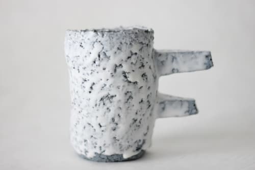 Terrazzo blue clay mug | Drinkware by ZHENI. Item composed of ceramic