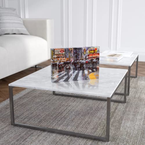 TOKYO NIGHTS II Acrylic Prism Art Object | Prints by Sven Pfrommer. Item composed of synthetic