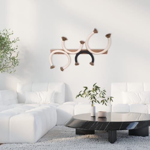 Arcade | Wall Sculpture in Wall Hangings by YASHI DESIGNS. Item composed of cotton in minimalism or mid century modern style