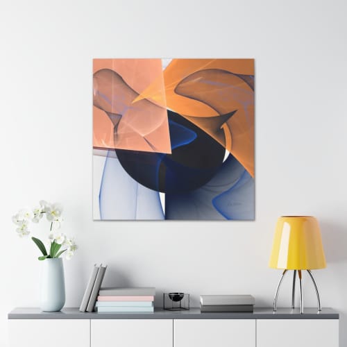 Cubic 14792 | Oil And Acrylic Painting in Paintings by Rica Belna. Item made of canvas & synthetic