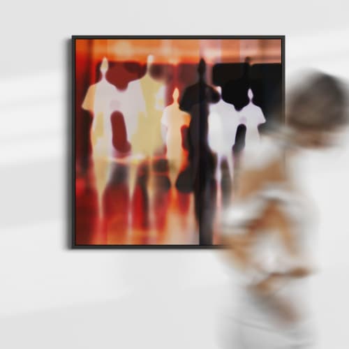 Art for Residential Interior in Dortmund | Mixed Media by Sven Pfrommer. Item composed of glass & synthetic