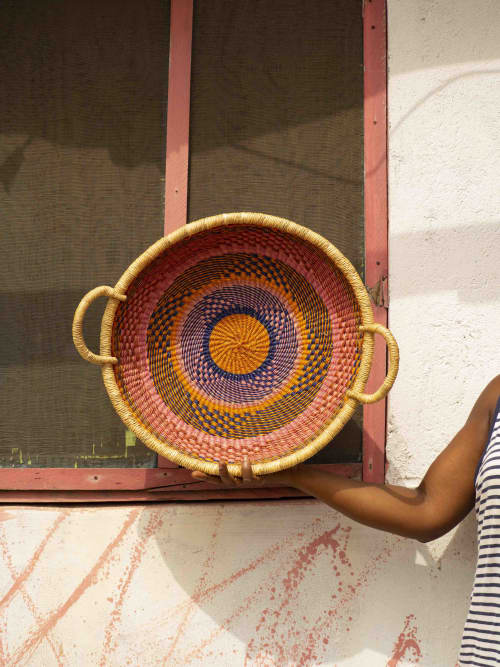Colorful Koleke Baskets | Storage Basket in Storage by AKETEKETE. Item composed of fiber in minimalism or contemporary style