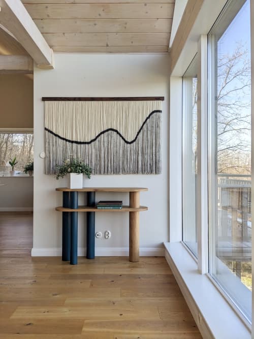 Lots Of Dots | Macrame Wall Hanging in Wall Hangings by Kat | Home Studio. Item made of wood & fabric compatible with contemporary and japandi style