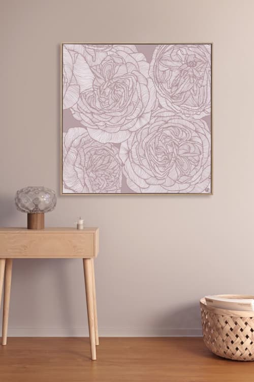 Rose Will - Framed Canvas Art | Prints by Patricia Braune. Item composed of canvas