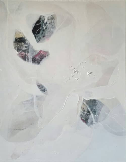 Delicate Quake | Oil And Acrylic Painting in Paintings by Joanna Cutri. Item composed of canvas in minimalism or contemporary style
