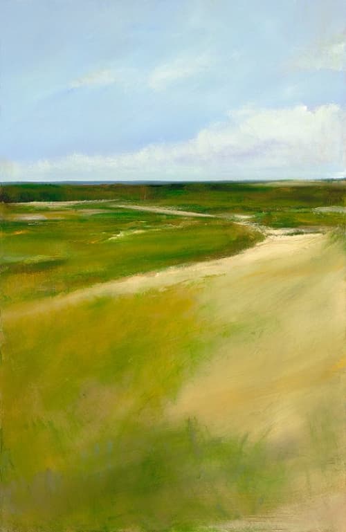 Anne Packard "Inland Marsh" | Oil And Acrylic Painting in Paintings by YJ Contemporary Fine Art. Item composed of canvas