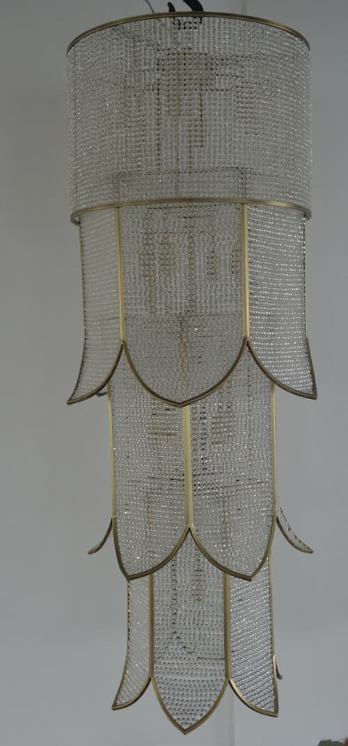 Flower Crystal Chandelier by PRESTIGE CHANDELIER | Chandeliers by Custom Lighting by Prestige Chandelier