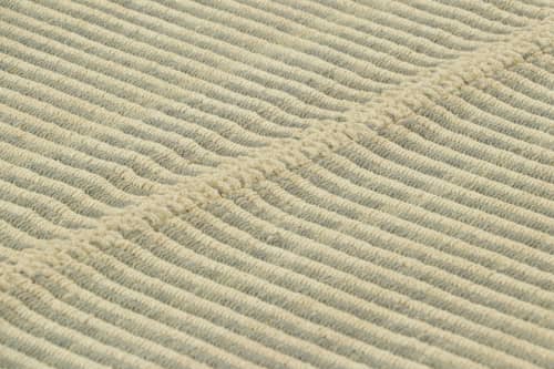 Rug & Kilim’s Contemporary Kilim with Textural  Cream White | Area Rug in Rugs by Rug and Kilim