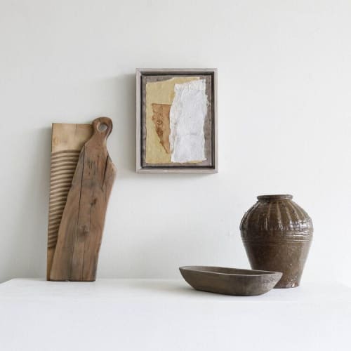 Collage Risorse Naturali Sienna | Mixed Media by Kim Fonder. Item made of paper