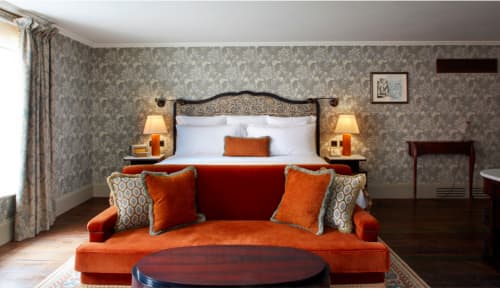 'Boudoir Series' for Kettner's hotel bedrooms | Prints by Sara J Beazley | Kettner's in London. Item composed of paper