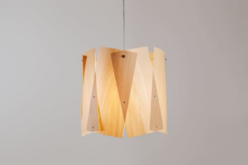 Baum Lighting-Pendant Light-Wood venner | Pendants by Traum - Wood Lighting | La Pampa 1230 in Belgrano. Item composed of wood