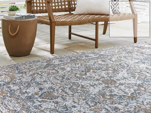 Jacqard Woven Polypropylene Area Rug 160x230 cm | Rugs by Selligram. Item composed of wool in contemporary or mediterranean style