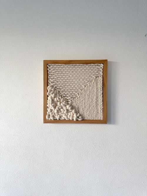Serra 001 | Tapestry in Wall Hangings by Ana Salazar Atelier. Item made of oak wood with cotton works with contemporary & country & farmhouse style