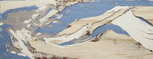 Himalayas | Wall Sculpture in Wall Hangings by Yechel Gagnon | 4 World Trade Center in New York. Item made of wood & synthetic