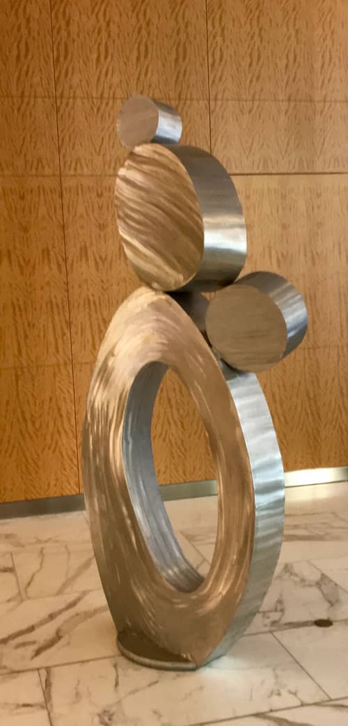 Full Circle | Public Sculptures by Doug Heine's Art Studio | Private Residence - Berkeley, CA in Berkeley. Item composed of aluminum