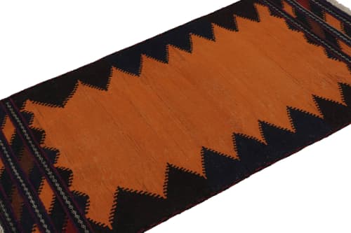 Vintage Afghan Kilim Scatter Rug, with Geometric Patterns | Area Rug in Rugs by Rug and Kilim. Item composed of wool