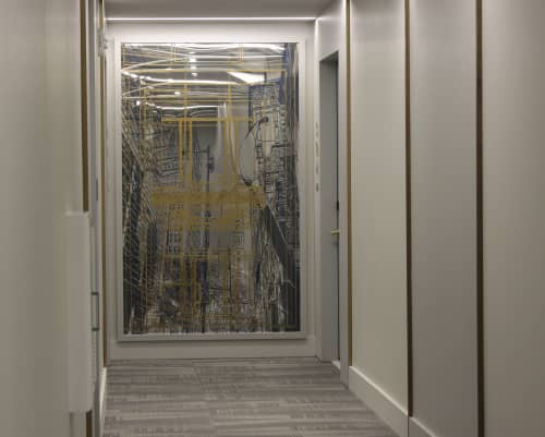 Maria Schneider | Lighting Design by Maria Schneider Arte | One City in Philadelphia. Item made of glass