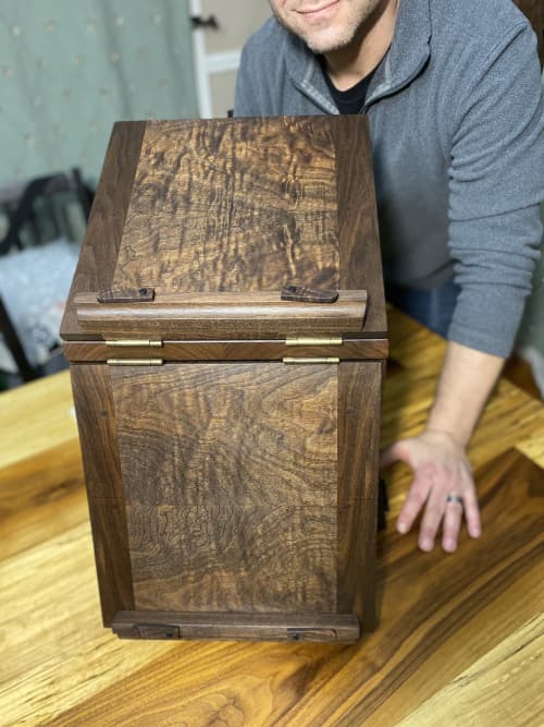 Jefferson Bookstand - rotating book display and study piece | Book Case in Storage by Newman Specials WoodWork. Item composed of maple wood in contemporary or modern style