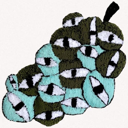 Strange Fruit | Mat in Rugs by Tatiana May. Item composed of fabric and synthetic