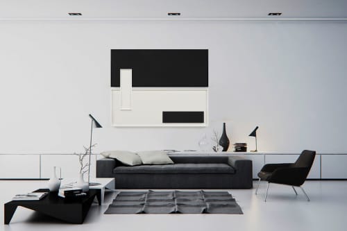 FrameWork #14 | Mixed Media by Cristian Stefanescu. Item composed of wood and paper in minimalism or contemporary style