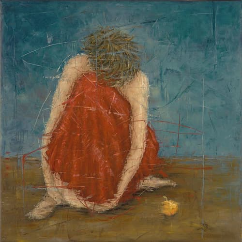 Erica Hopper "Gorecki Symphony #3" | Oil And Acrylic Painting in Paintings by YJ Contemporary Fine Art | YJ Contemporary Fine Art in East Greenwich. Item composed of canvas
