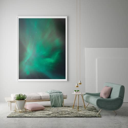 Aurora 6 (Iceland) | Photography by Tommy Kwak. Item composed of paper compatible with minimalism style