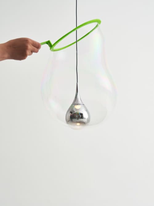 Paopao Pendant P1 | Pendants by SEED Design USA. Item composed of aluminum and glass