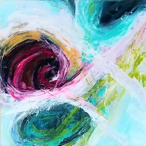 Abstract luminescence | Oil And Acrylic Painting in Paintings by Lorraine Downey Artist. Item made of canvas with synthetic