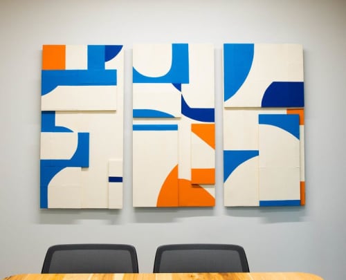 "Untitled" | Oil And Acrylic Painting in Paintings by ANTLRE - Hannah Sitzer | Google RWC SEA6 in Redwood City. Item made of canvas & synthetic