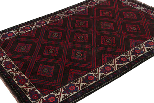 Rug & Kilim’s Baluch Tribal Rug with Colorful Geometric | Area Rug in Rugs by Rug and Kilim