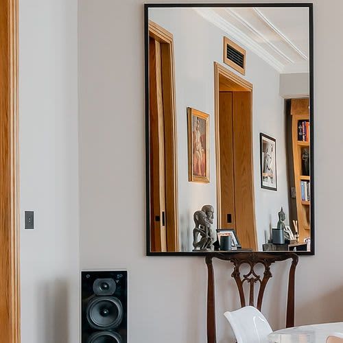 NATHAN Rectangular mirror | Decorative Objects by Ivar London | Custom. Item made of bronze with glass works with contemporary & eclectic & maximalism style