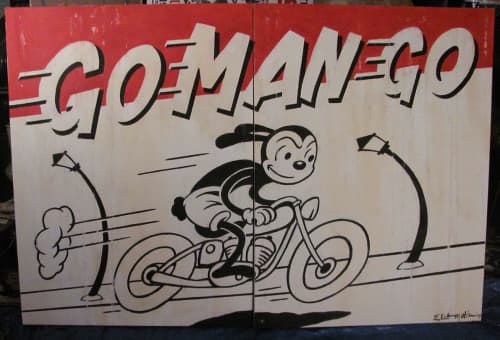 "Go Man Go" | Paintings by Elliott Mattice Art & Design