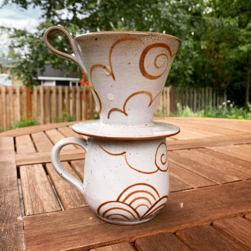 Handmade Ceramic Coffee PourOver by Jennifer Fujimoto Wescover Serveware
