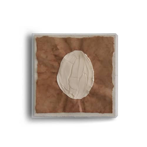 Suede Collage I | Mixed Media by Kim Fonder. Item made of paper