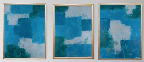 Love Is Everywhere and Everything | Oil And Acrylic Painting in Paintings by Amanda Marko. Item made of wood & synthetic compatible with minimalism and contemporary style