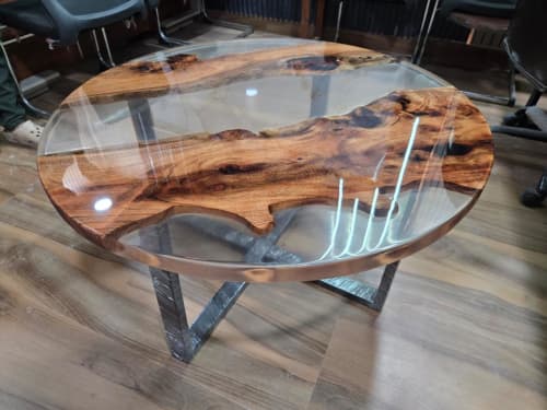 clear epoxy coffee table | Tables by furnishing and decors
